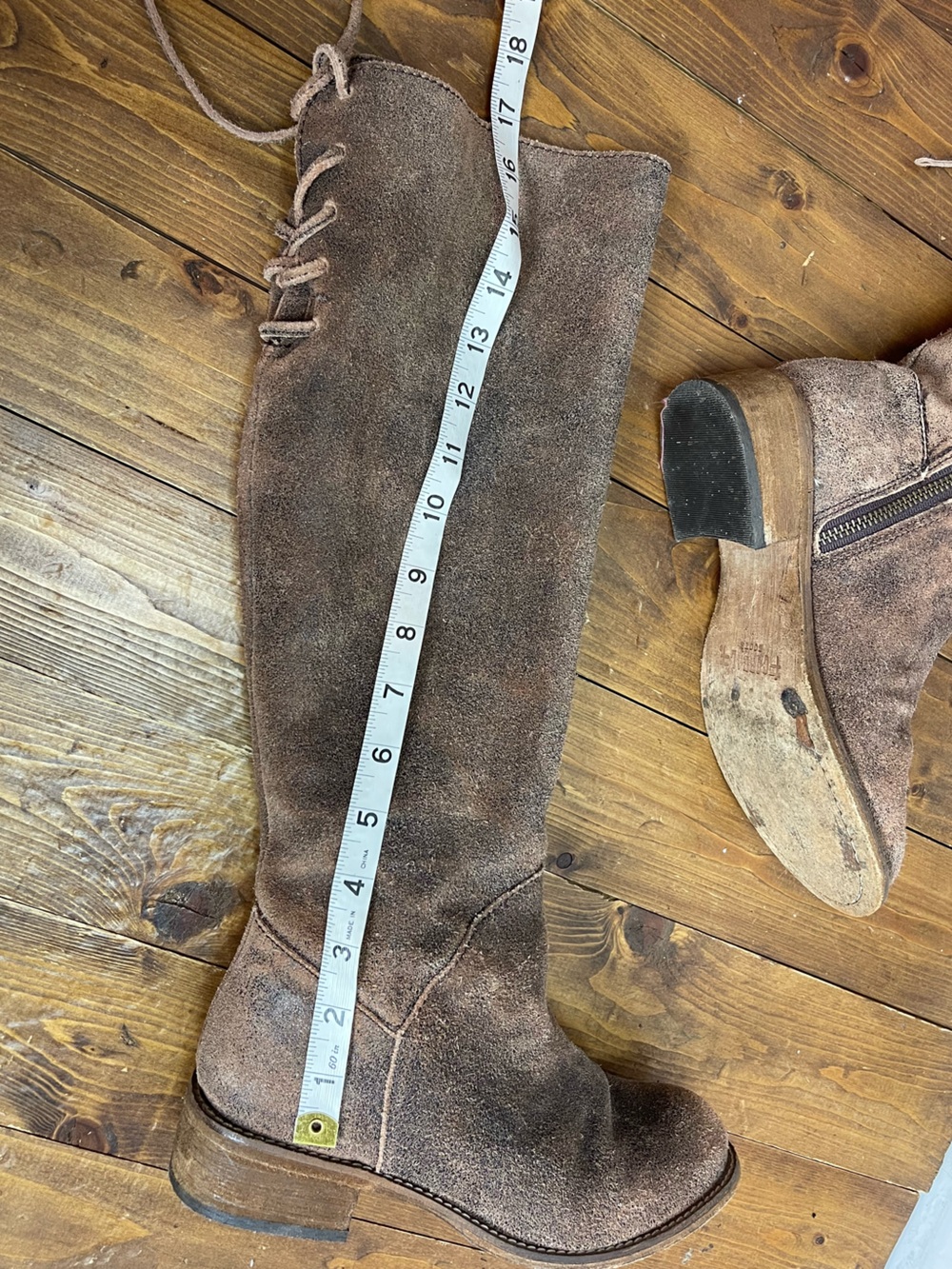 Corral Womens size 6 M brown suede tall boots - Picture 10 of 10